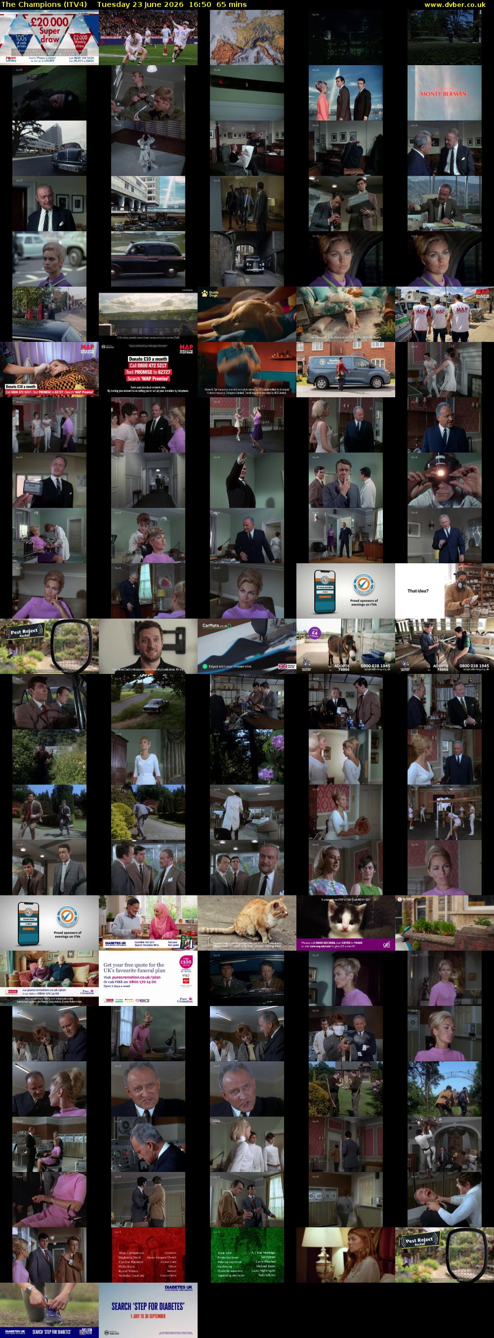 The Champions (ITV4) Tuesday 23 June 2026 16:50 - 17:55