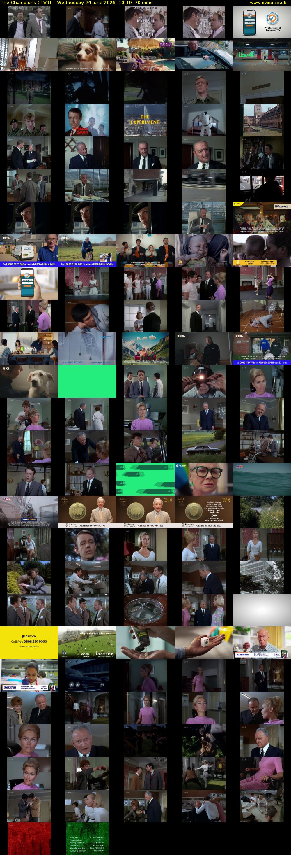 The Champions (ITV4) Wednesday 24 June 2026 10:10 - 11:20