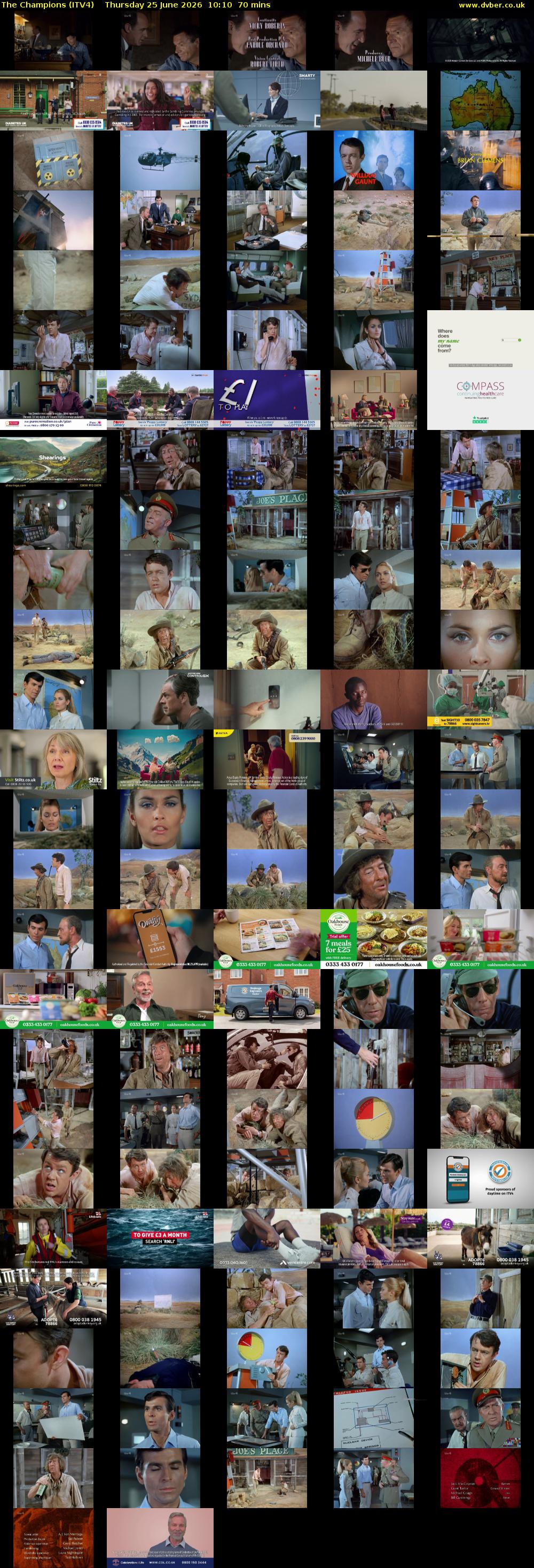 The Champions (ITV4) Thursday 25 June 2026 10:10 - 11:20