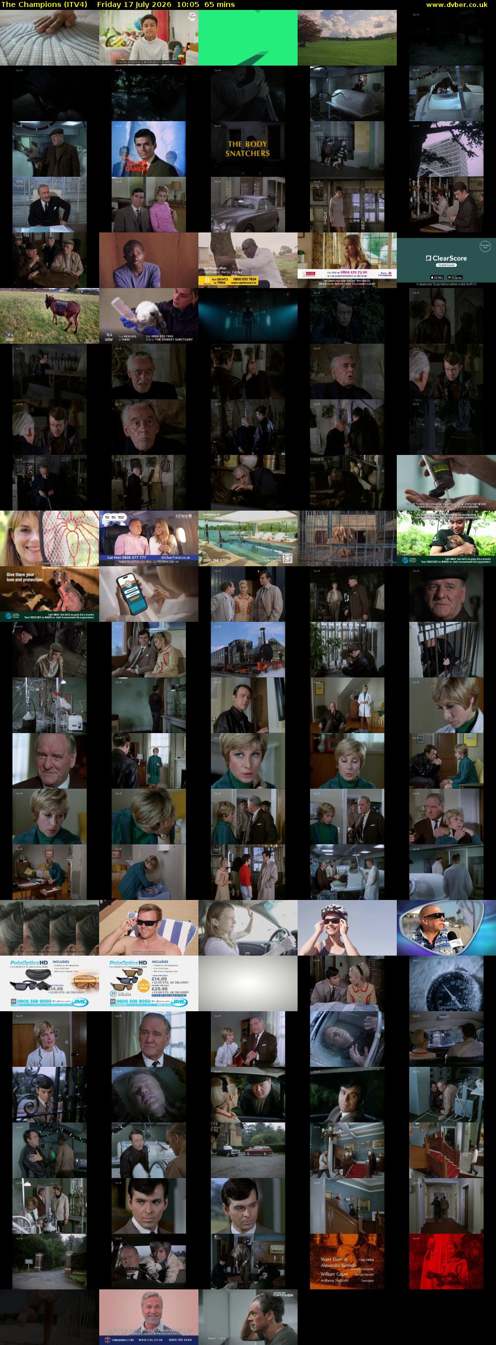 The Champions (ITV4) Friday 17 July 2026 10:05 - 11:10