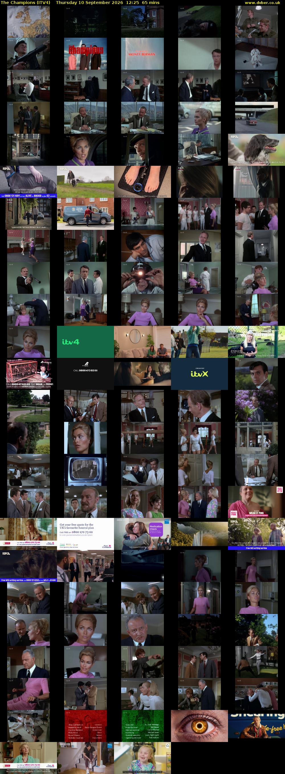 The Champions (ITV4) Thursday 10 September 2026 12:25 - 13:30