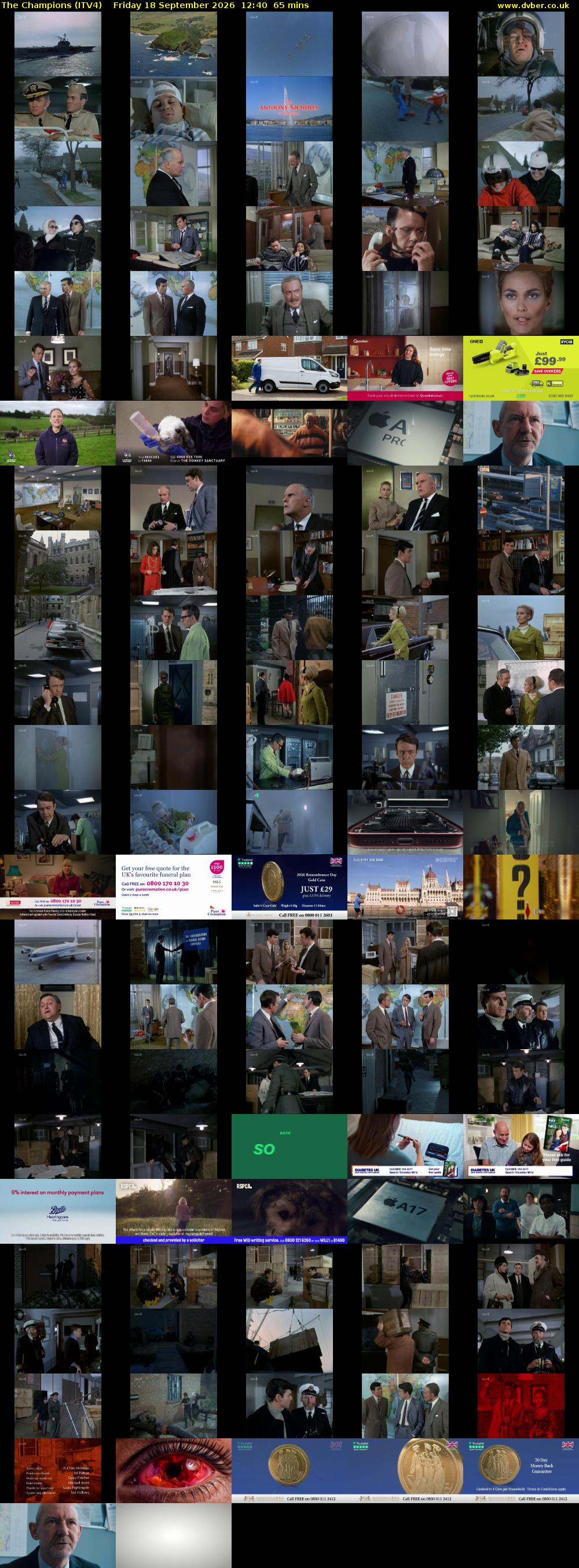 The Champions (ITV4) Friday 18 September 2026 12:40 - 13:45