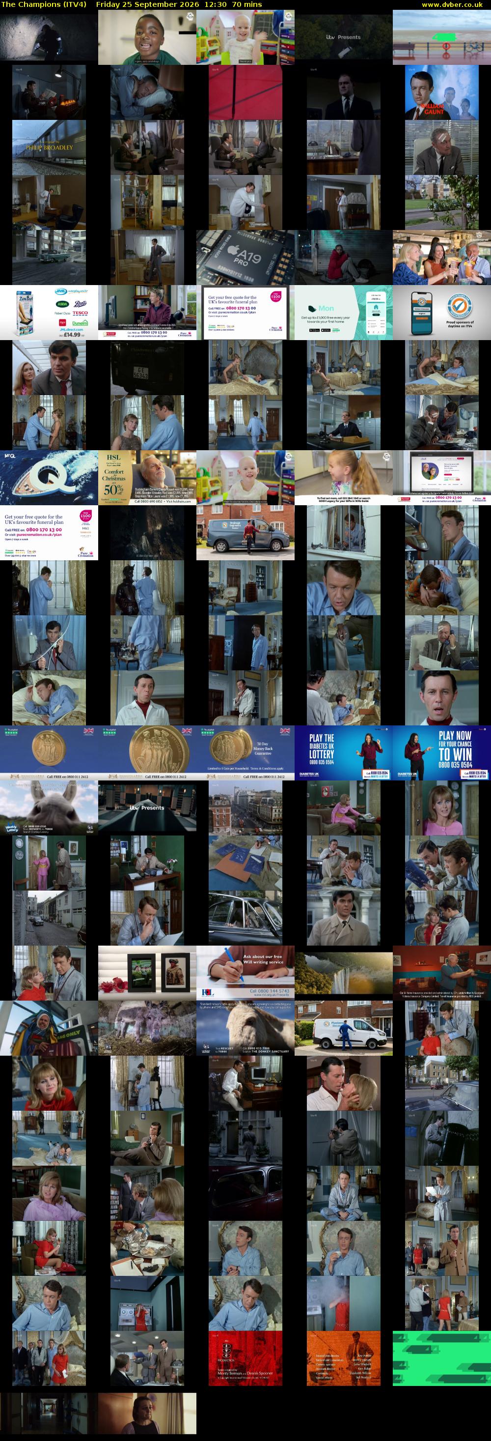The Champions (ITV4) Friday 25 September 2026 12:30 - 13:40