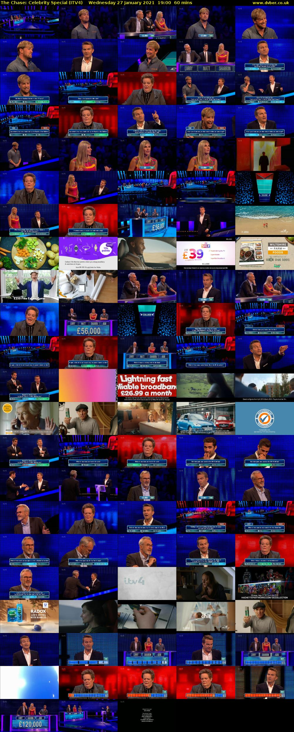 The Chase: Celebrity Special (ITV4) Wednesday 27 January 2021 19:00 - 20:00