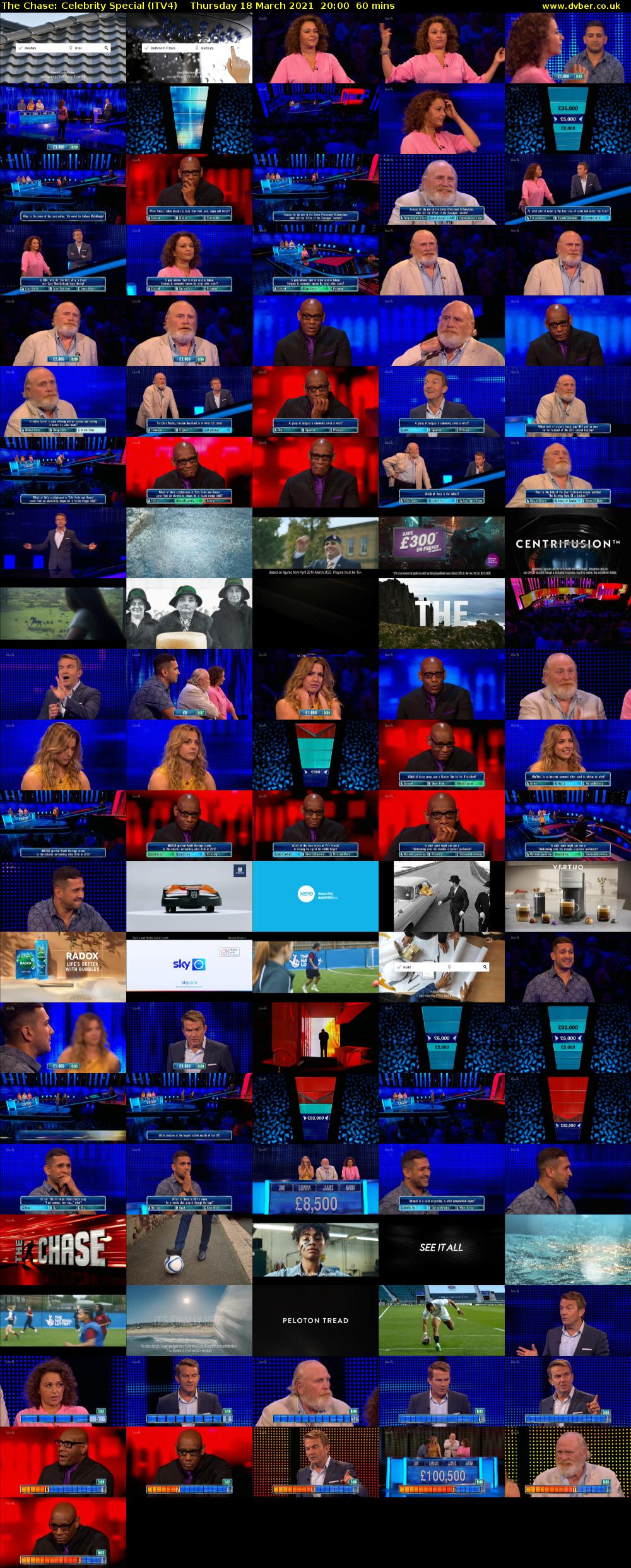 The Chase: Celebrity Special (ITV4) Thursday 18 March 2021 20:00 - 21:00