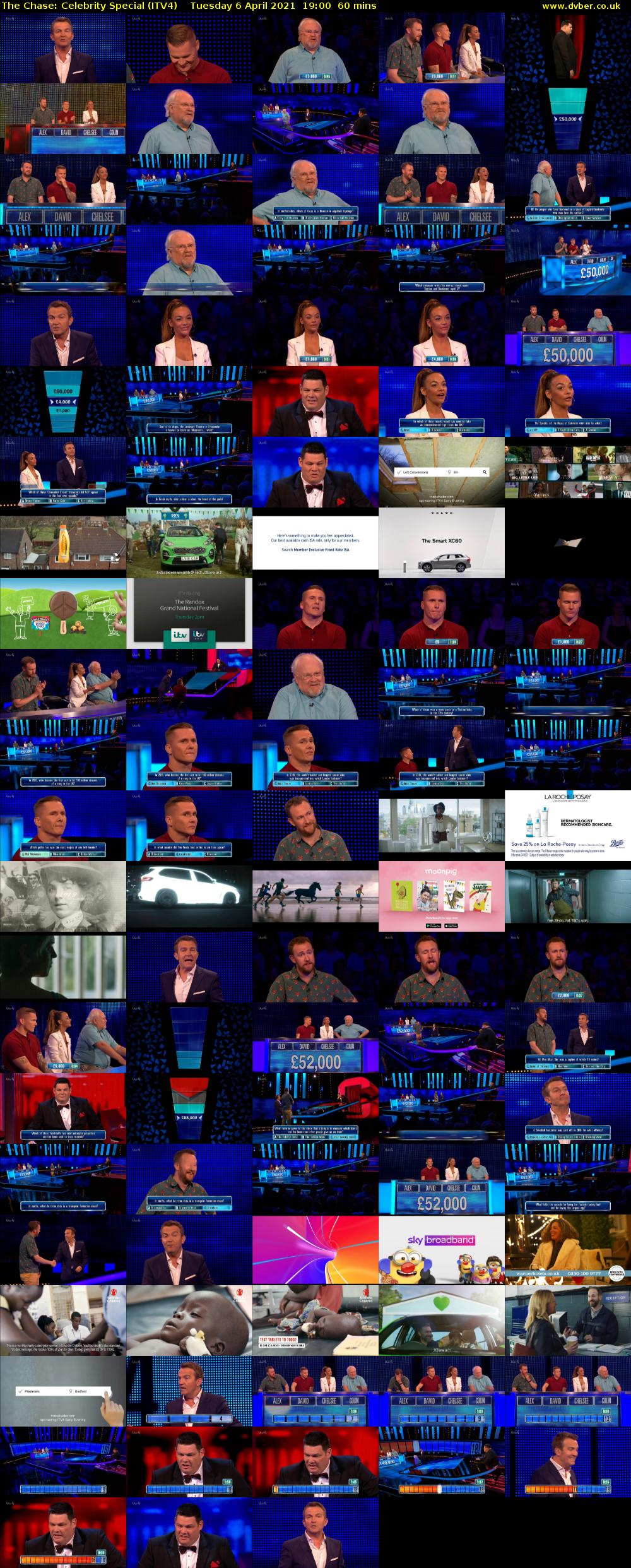 The Chase: Celebrity Special (ITV4) Tuesday 6 April 2021 19:00 - 20:00