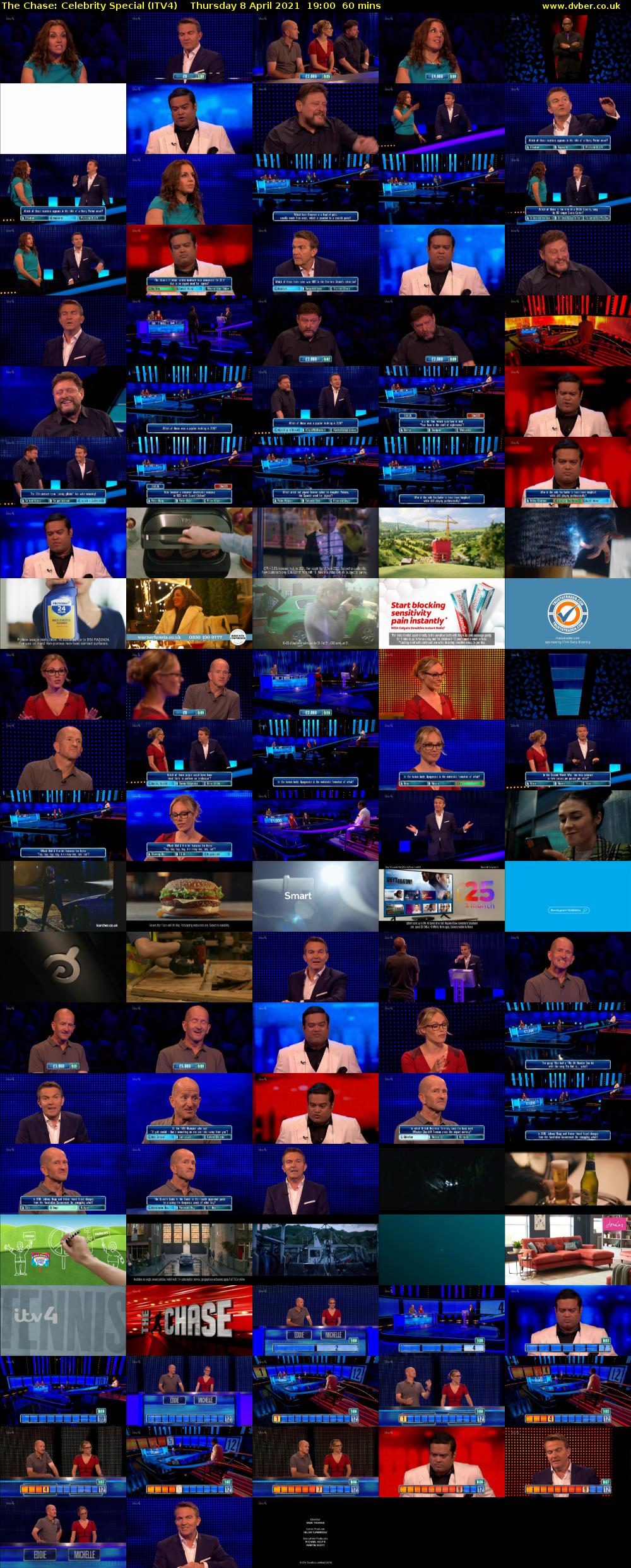 The Chase: Celebrity Special (ITV4) Thursday 8 April 2021 19:00 - 20:00