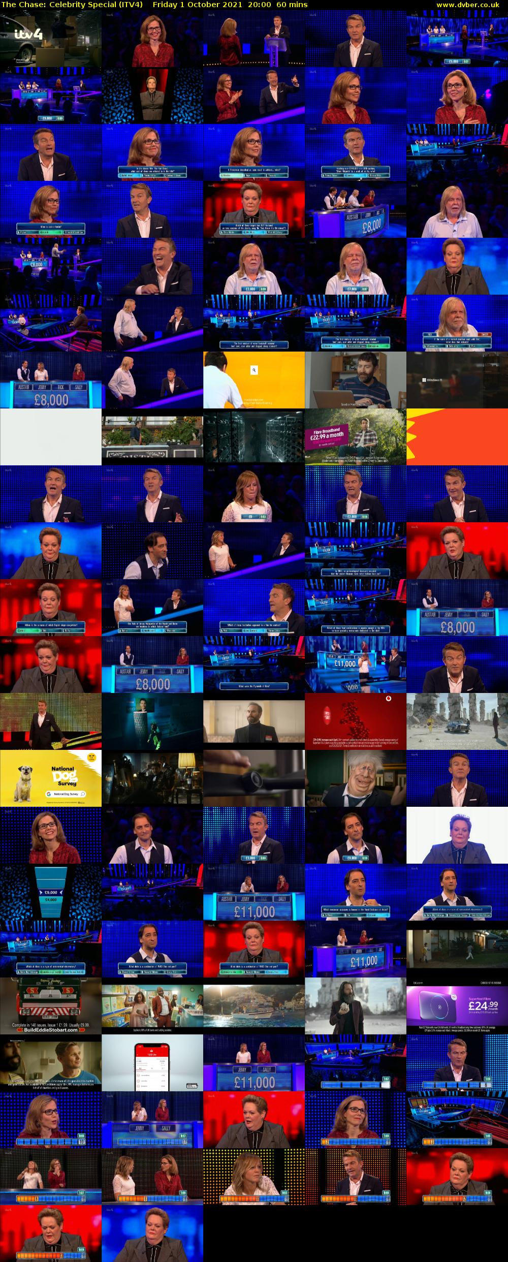 The Chase: Celebrity Special (ITV4) Friday 1 October 2021 20:00 - 21:00