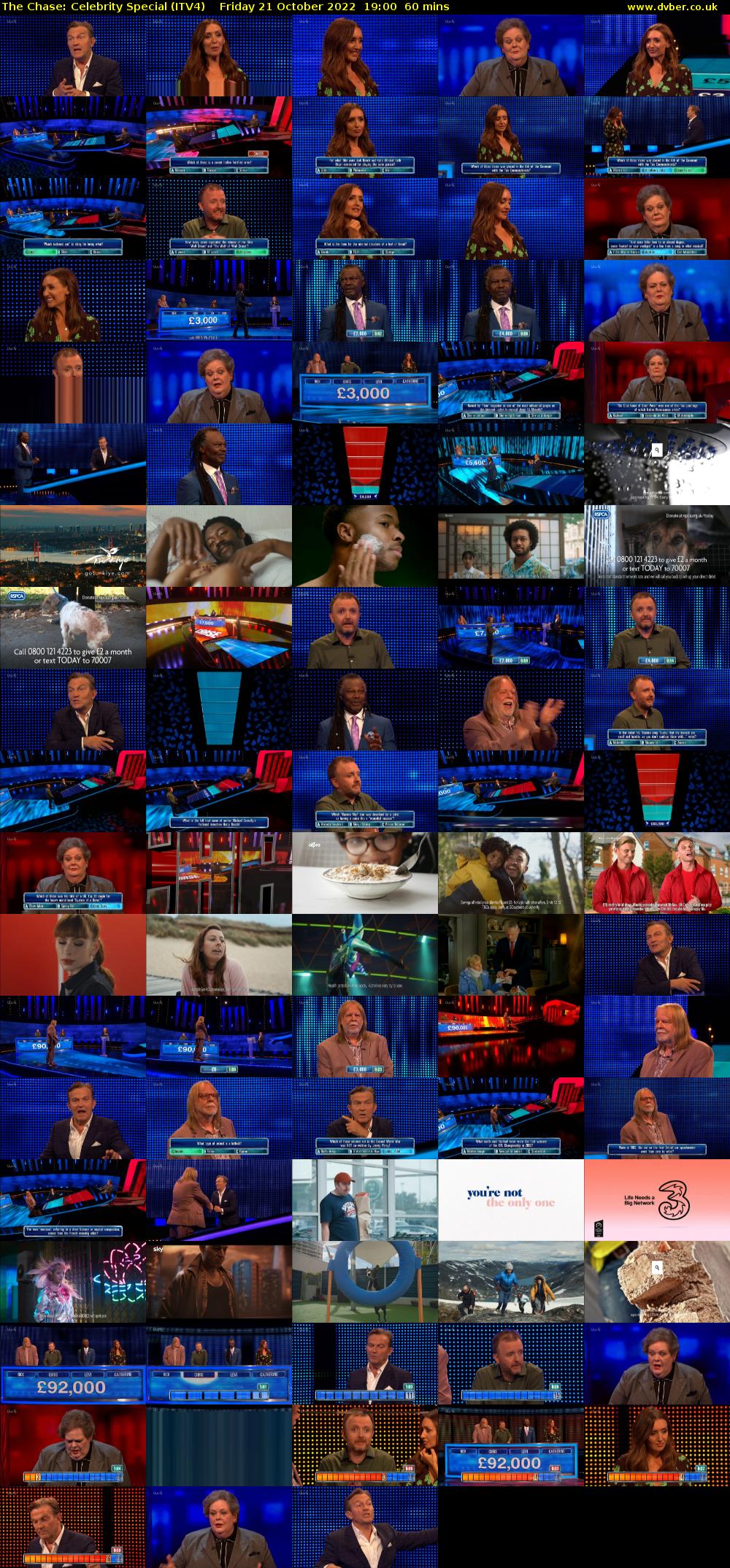 The Chase: Celebrity Special (ITV4) Friday 21 October 2022 19:00 - 20:00