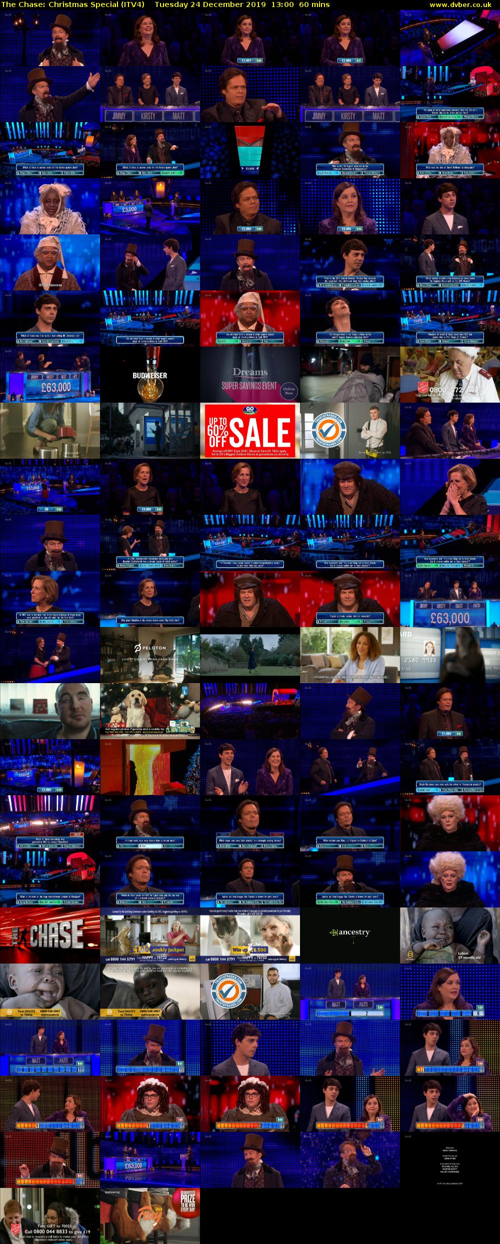 The Chase: Christmas Special (ITV4) Tuesday 24 December 2019 13:00 - 14:00
