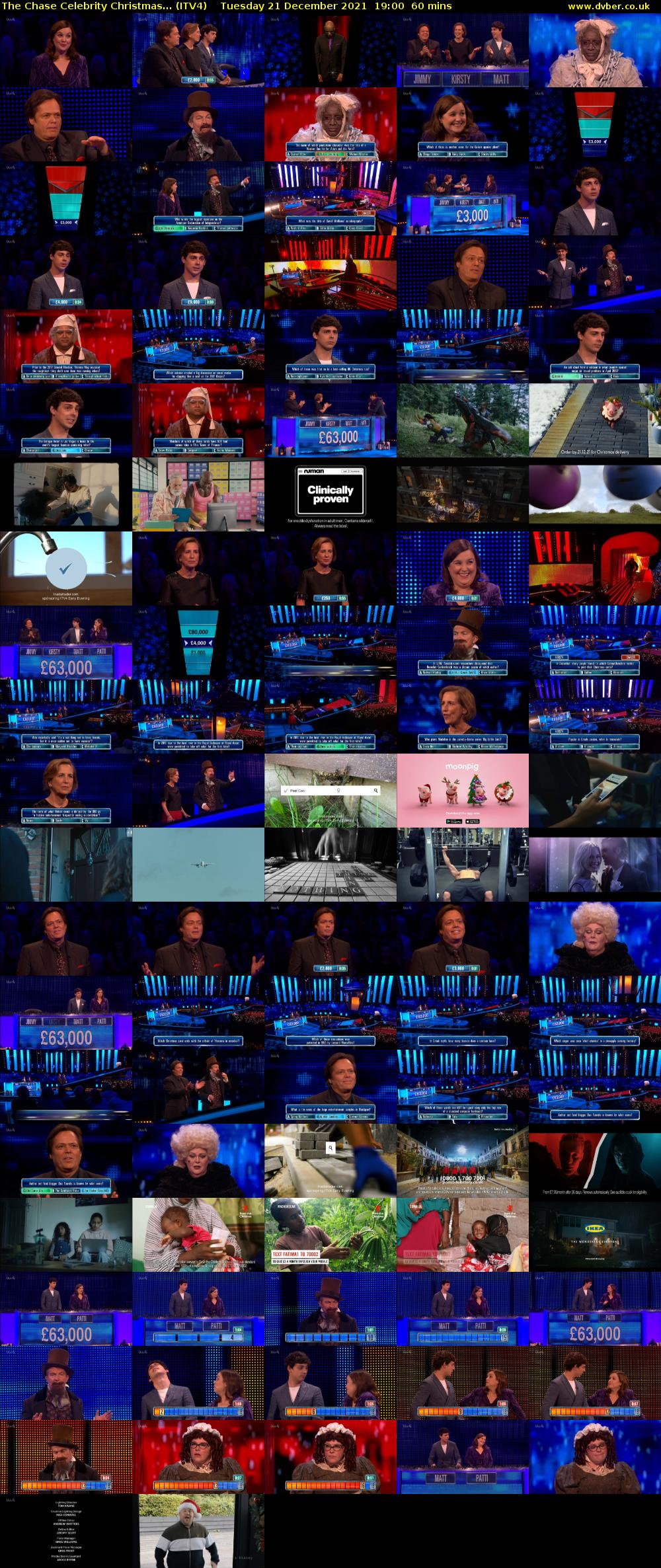The Chase Celebrity Christmas... (ITV4) Tuesday 21 December 2021 19:00 - 20:00