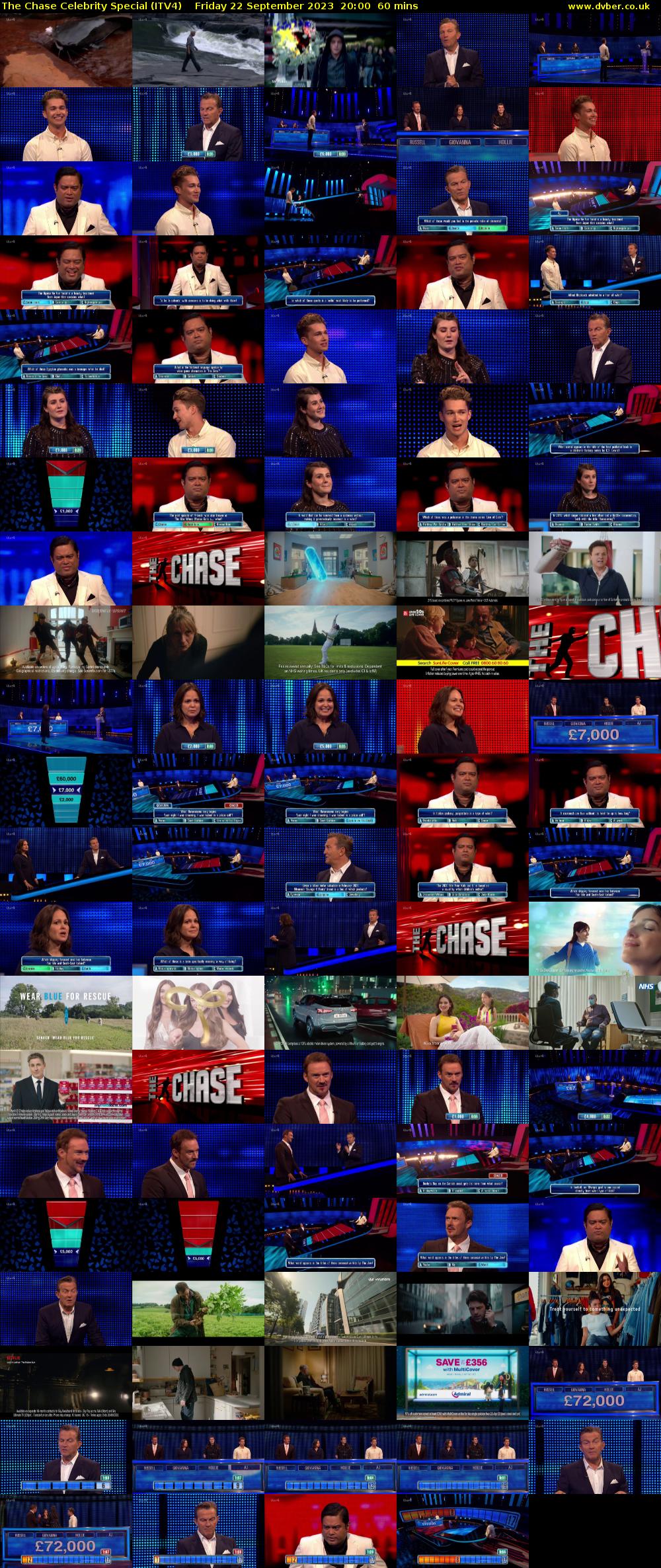 The Chase Celebrity Special (ITV4) Friday 22 September 2023 20:00 - 21:00