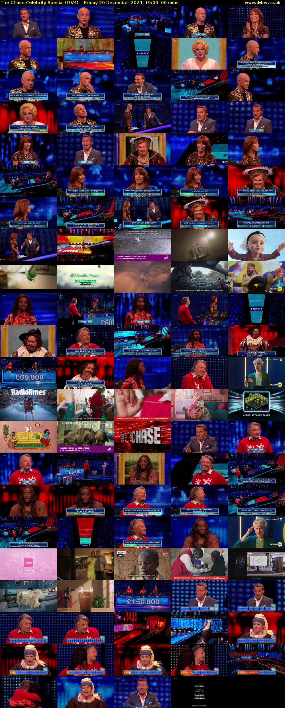 The Chase Celebrity Special (ITV4) Friday 20 December 2024 19:00 - 20:00