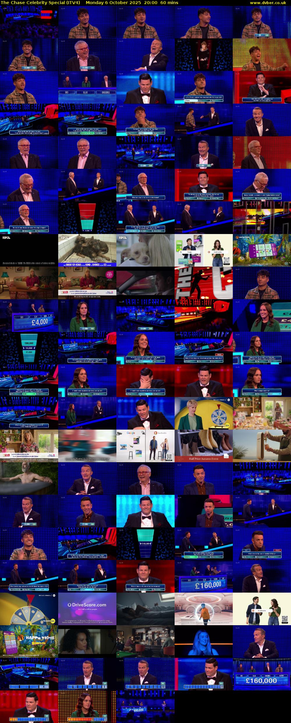 The Chase Celebrity Special (ITV4) Monday 6 October 2025 20:00 - 21:00