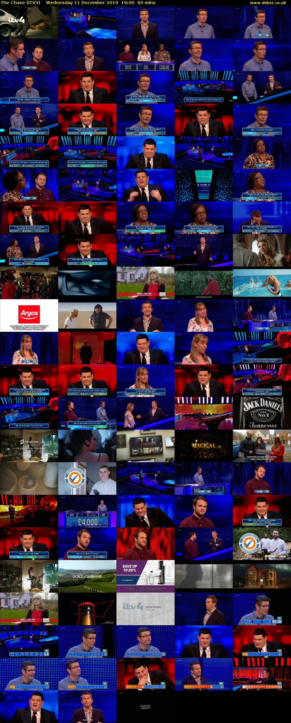 The Chase (ITV4) Wednesday 11 December 2019 19:00 - 20:00