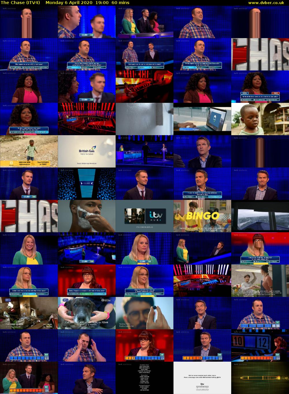 The Chase (ITV4) Monday 6 April 2020 19:00 - 20:00