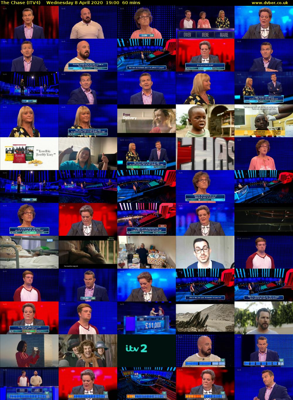 The Chase (ITV4) Wednesday 8 April 2020 19:00 - 20:00
