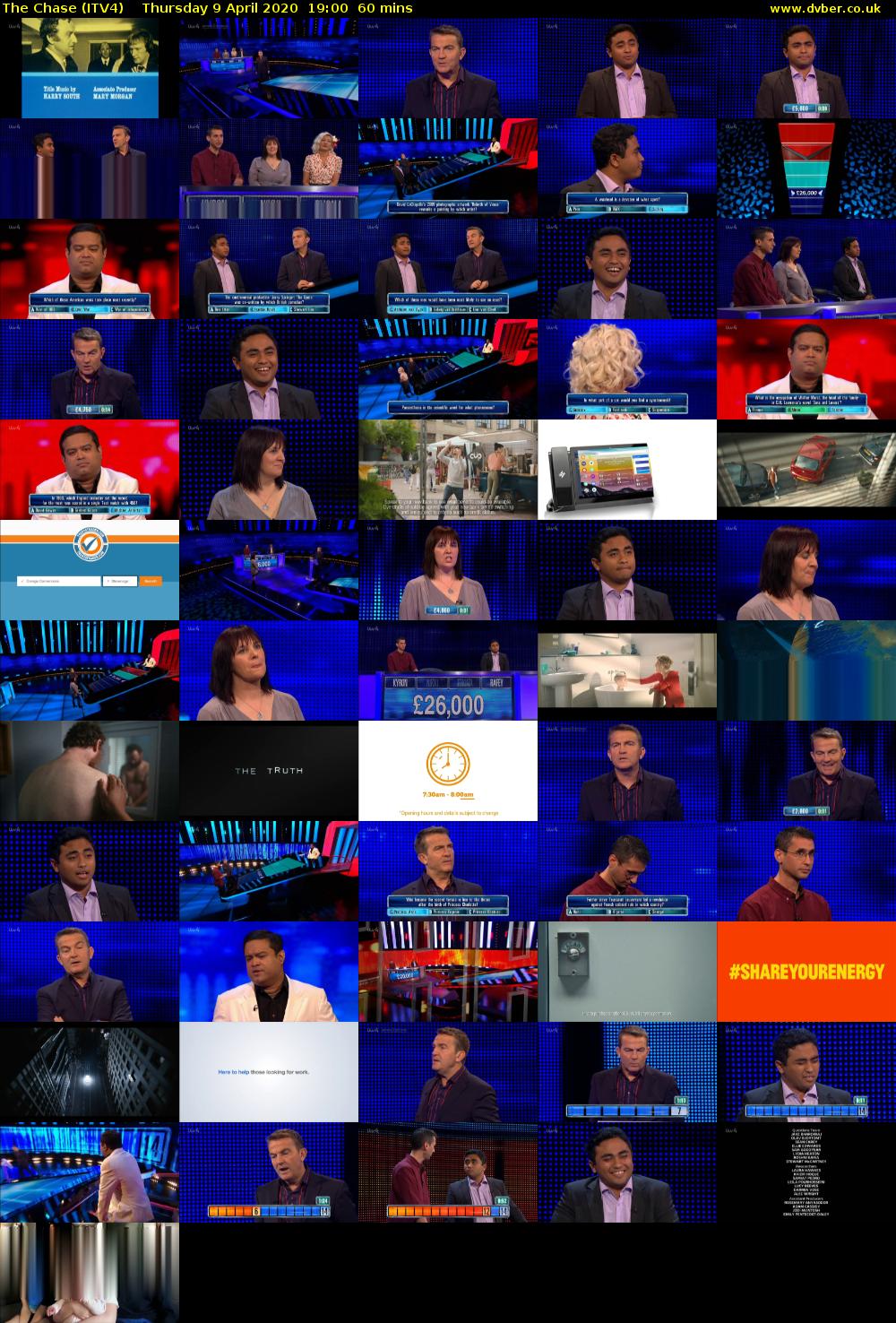 The Chase (ITV4) Thursday 9 April 2020 19:00 - 20:00