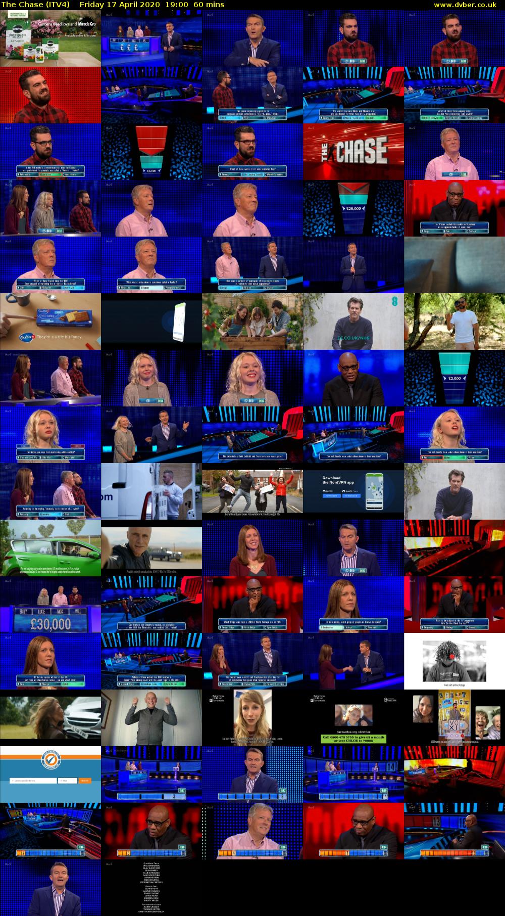 The Chase (ITV4) Friday 17 April 2020 19:00 - 20:00