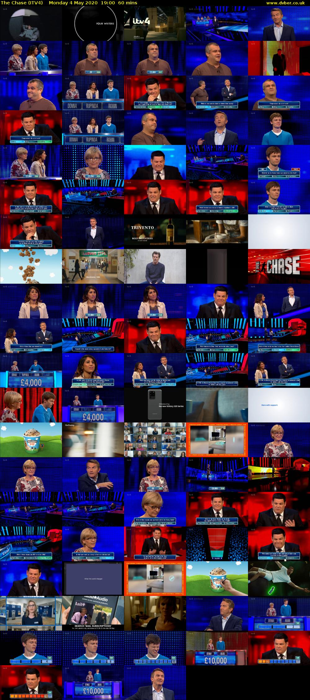 The Chase (ITV4) Monday 4 May 2020 19:00 - 20:00
