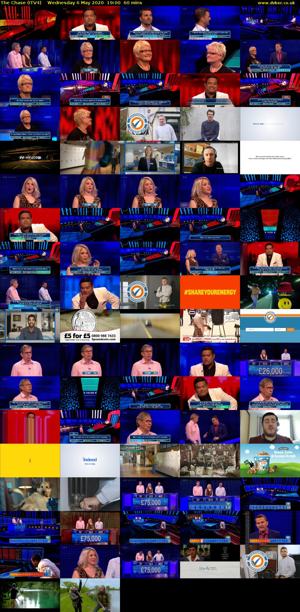 The Chase (ITV4) Wednesday 6 May 2020 19:00 - 20:00
