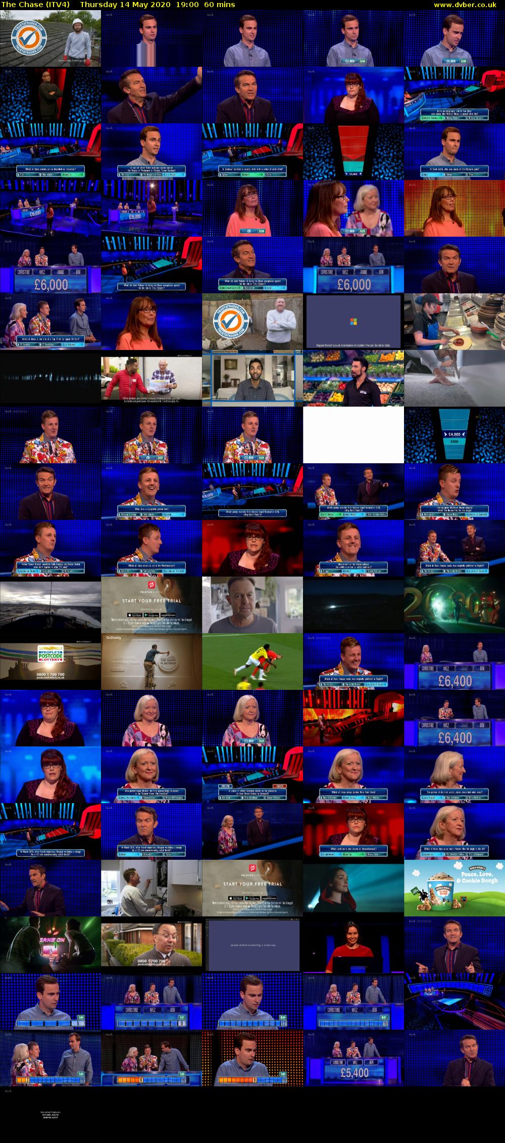 The Chase (ITV4) Thursday 14 May 2020 19:00 - 20:00