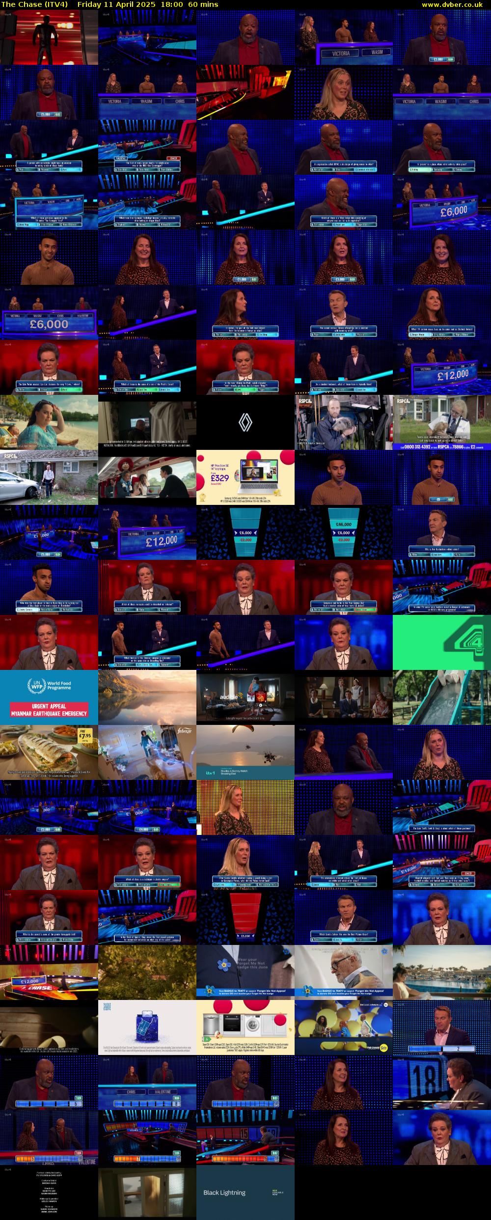 The Chase (ITV4) Friday 11 April 2025 18:00 - 19:00