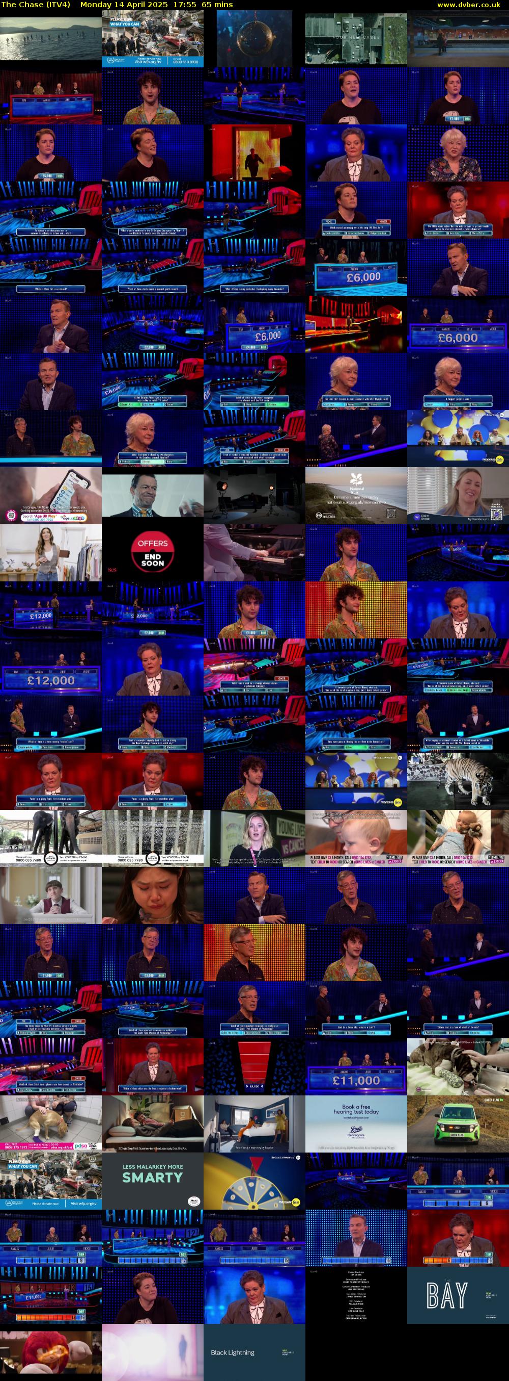 The Chase (ITV4) Monday 14 April 2025 17:55 - 19:00