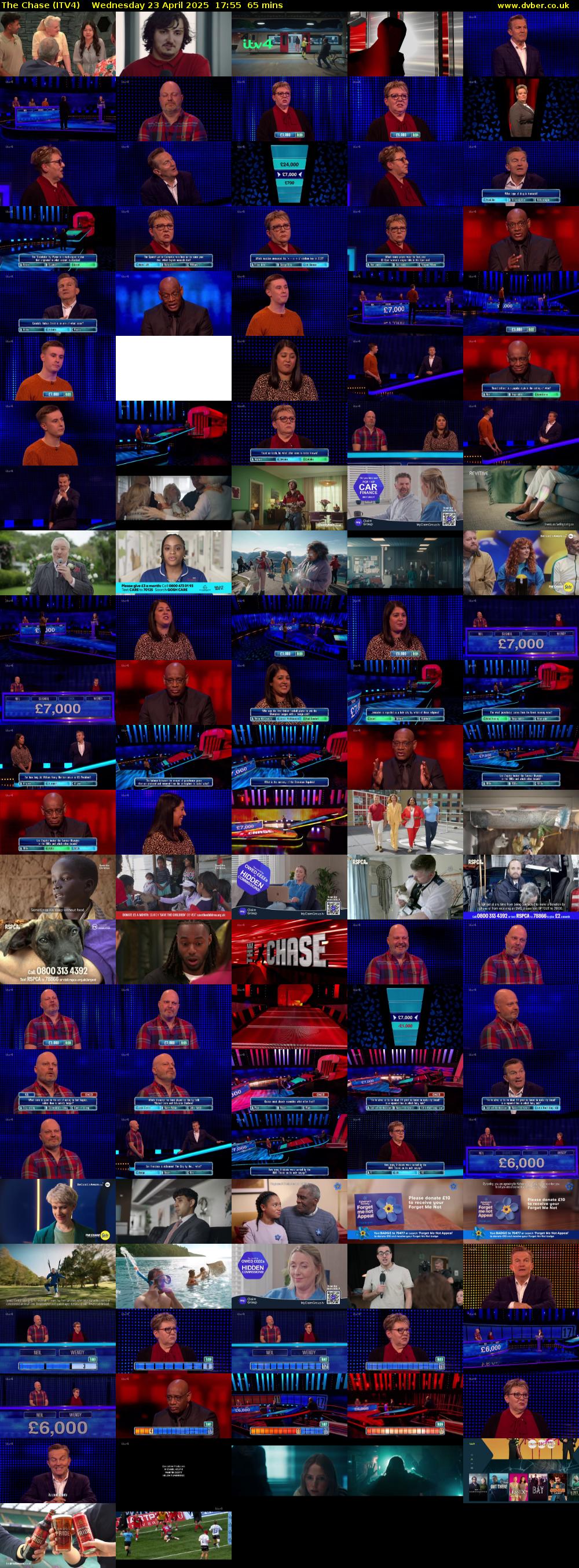 The Chase (ITV4) Wednesday 23 April 2025 17:55 - 19:00