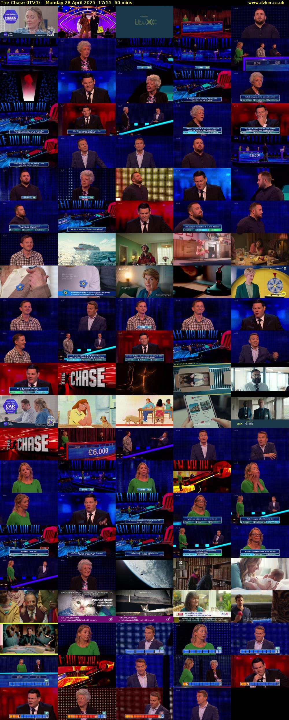 The Chase (ITV4) Monday 28 April 2025 17:55 - 18:55