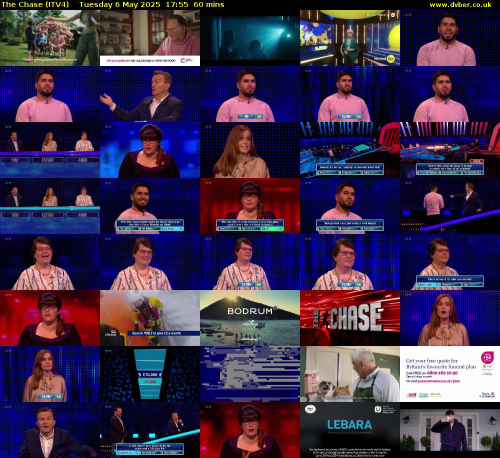 The Chase (ITV4) Tuesday 6 May 2025 17:55 - 18:55