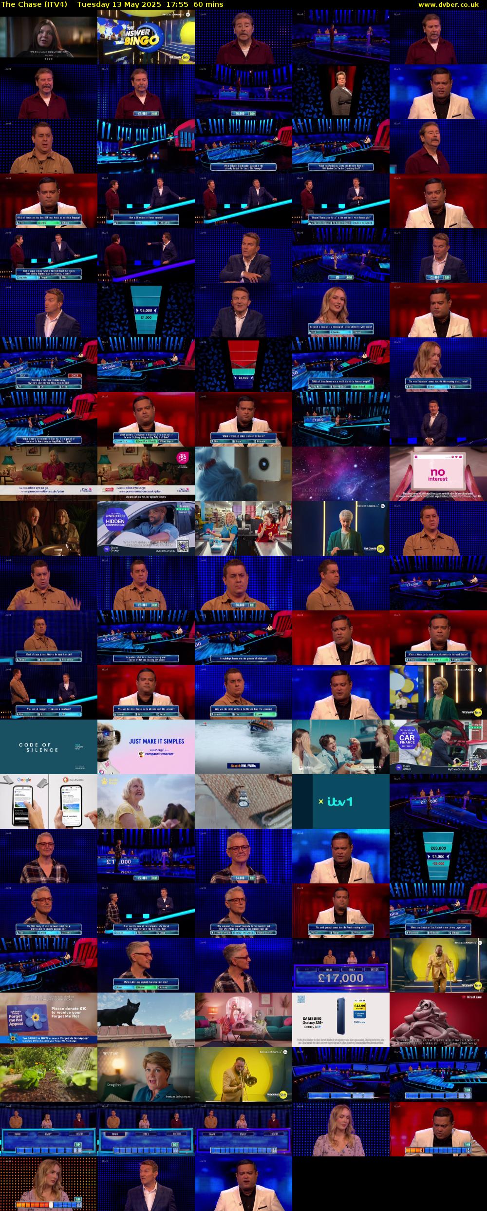 The Chase (ITV4) Tuesday 13 May 2025 17:55 - 18:55