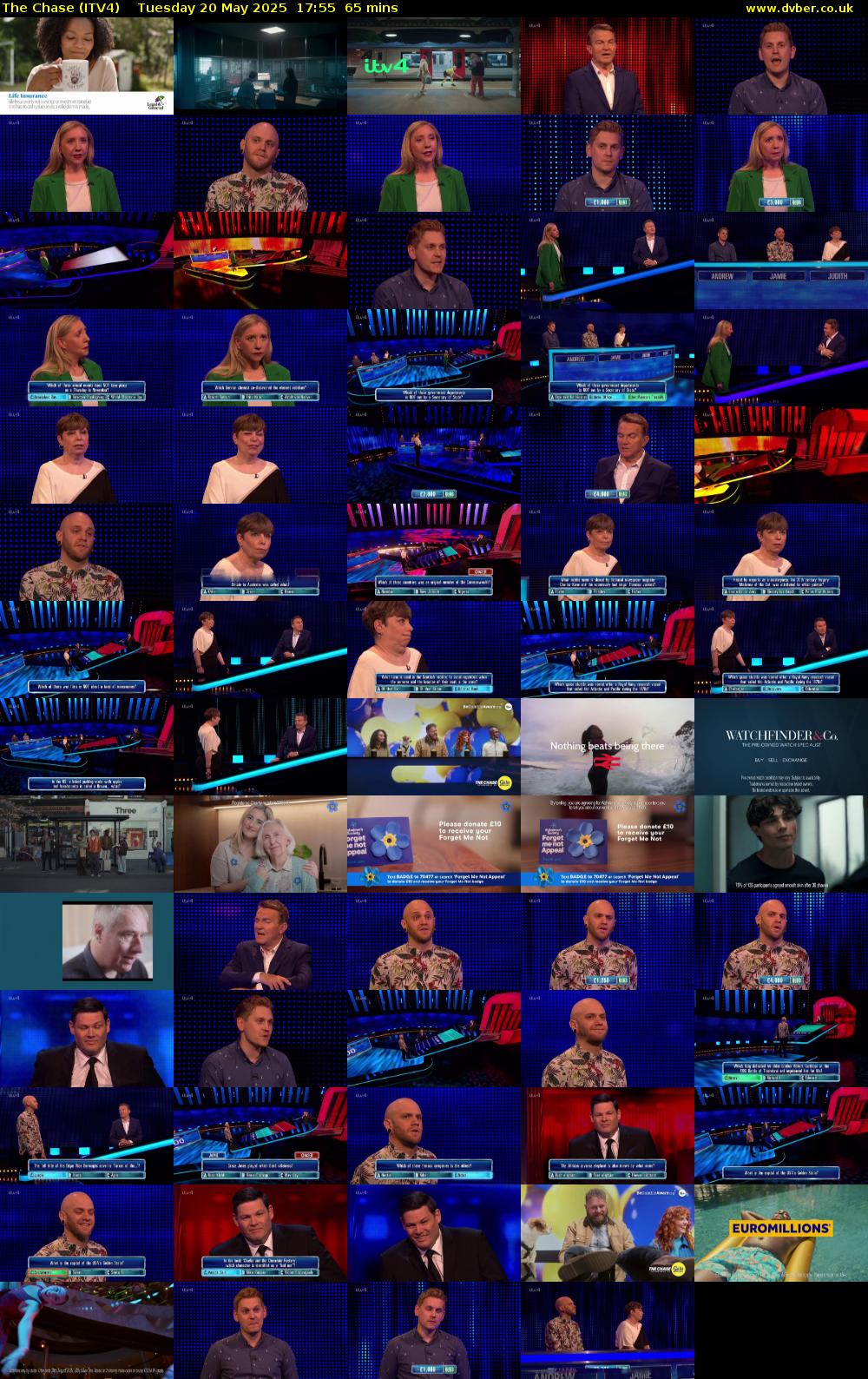 The Chase (ITV4) Tuesday 20 May 2025 17:55 - 19:00