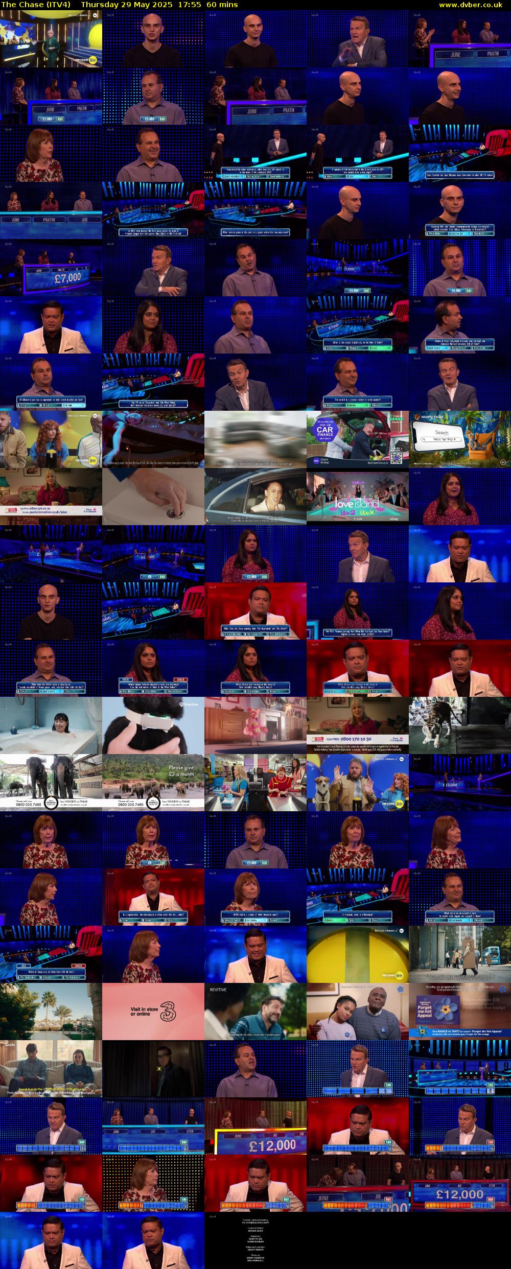 The Chase (ITV4) Thursday 29 May 2025 17:55 - 18:55