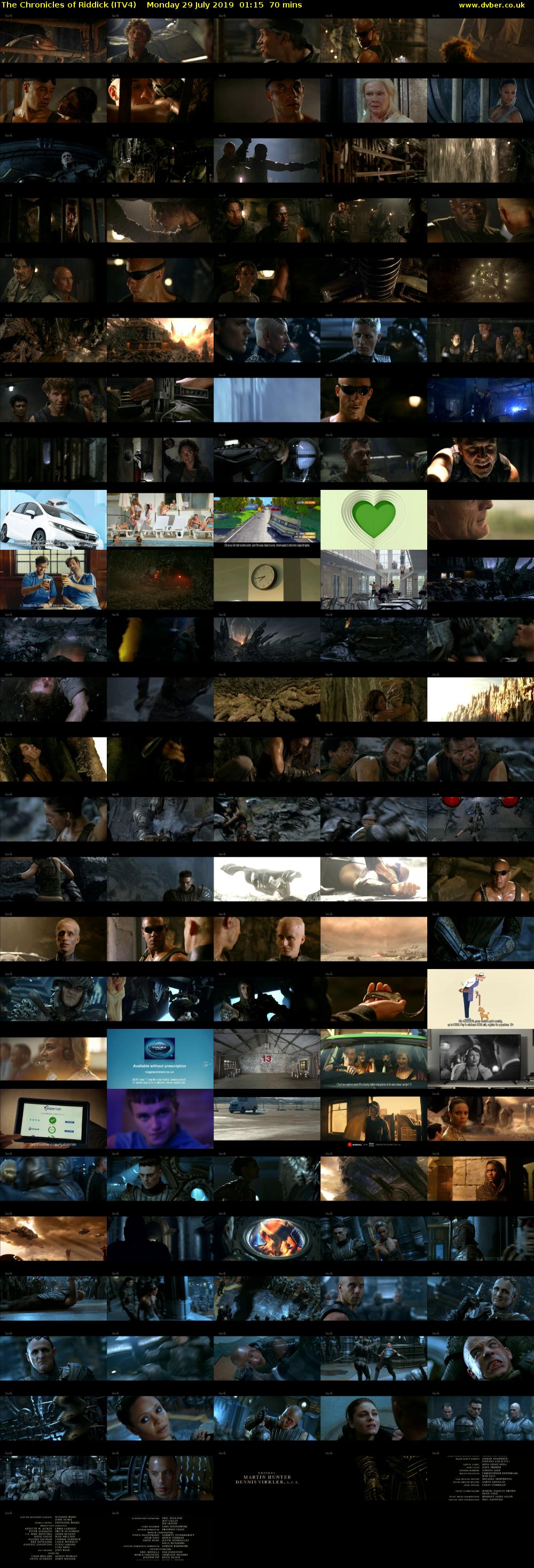 The Chronicles of Riddick (ITV4) Monday 29 July 2019 01:15 - 02:25