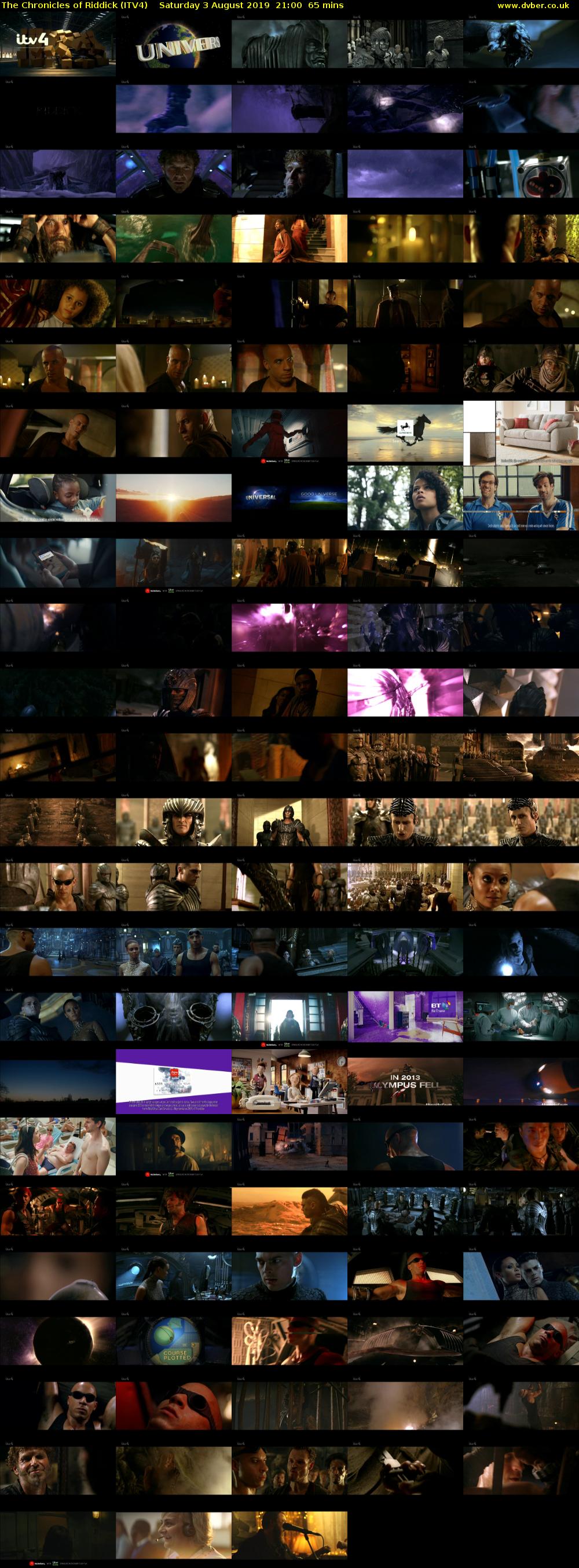The Chronicles of Riddick (ITV4) Saturday 3 August 2019 21:00 - 22:05