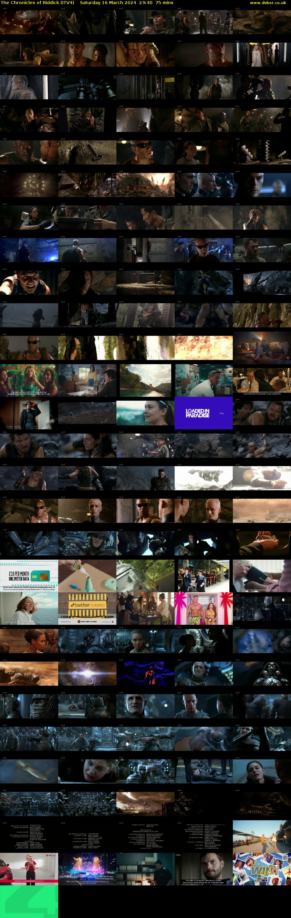 The Chronicles of Riddick (ITV4) Saturday 16 March 2024 23:40 - 00:55