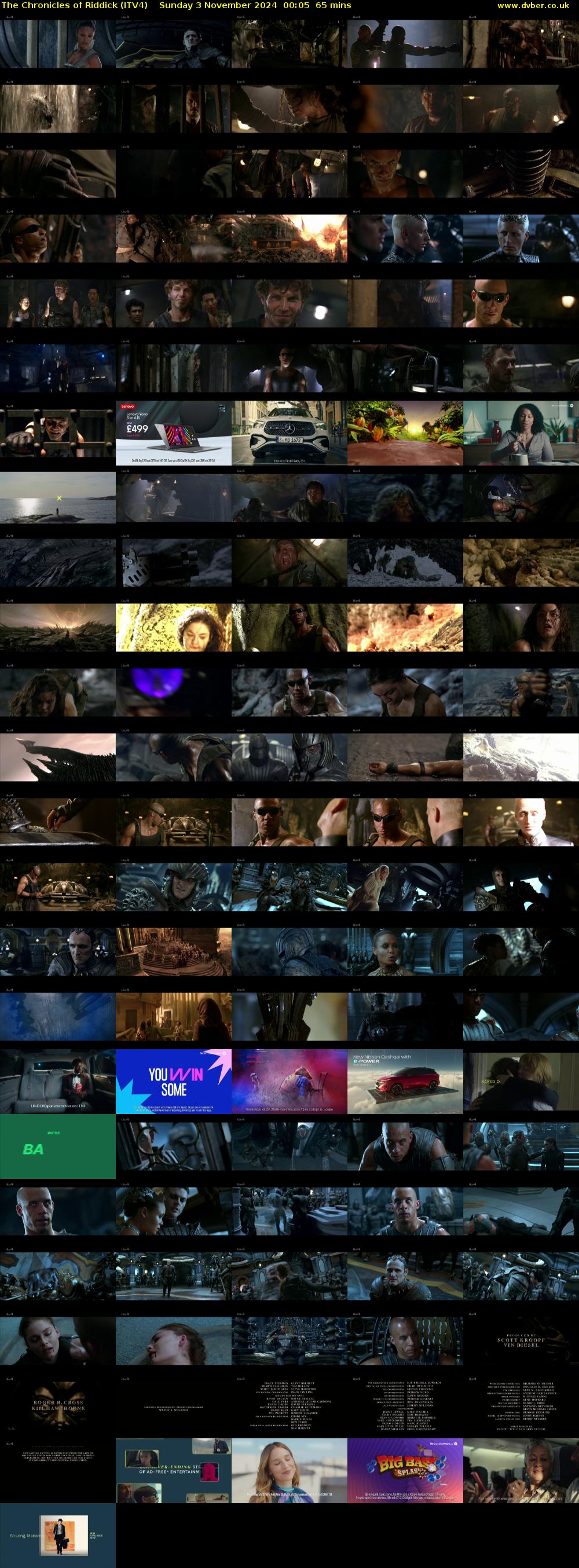 The Chronicles of Riddick (ITV4) Sunday 3 November 2024 00:05 - 01:10