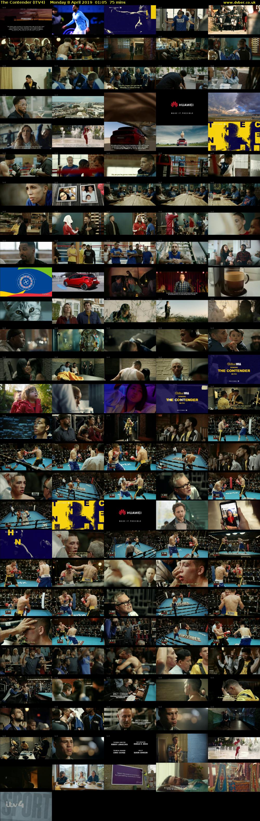 The Contender (ITV4) Monday 8 April 2019 01:05 - 02:20