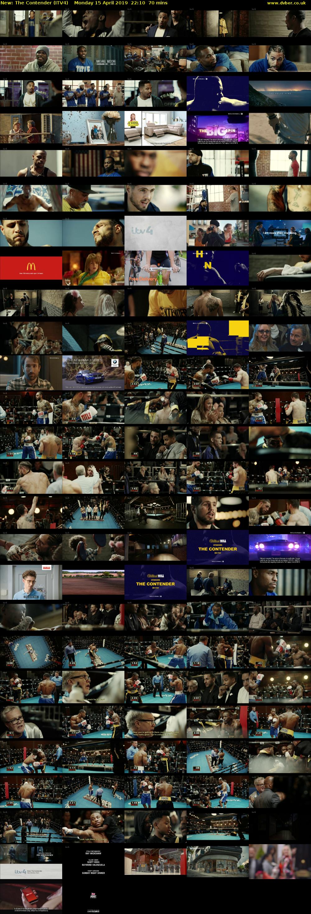 The Contender (ITV4) Monday 15 April 2019 22:10 - 23:20