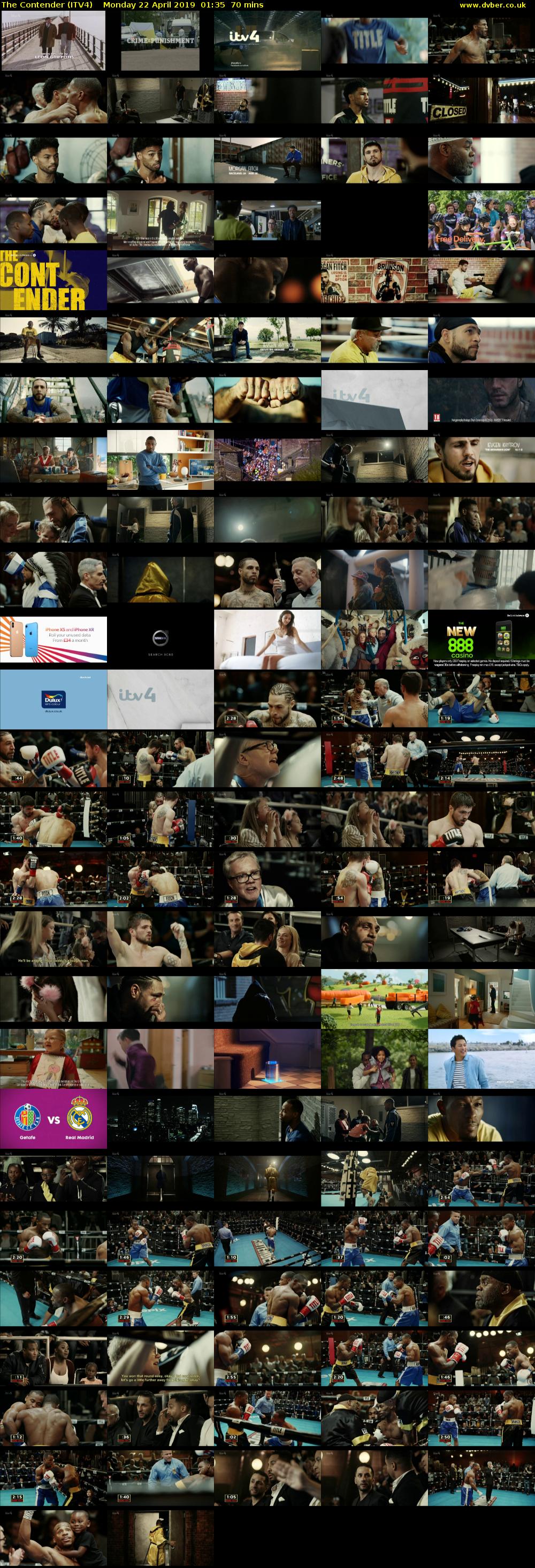 The Contender (ITV4) Monday 22 April 2019 01:35 - 02:45