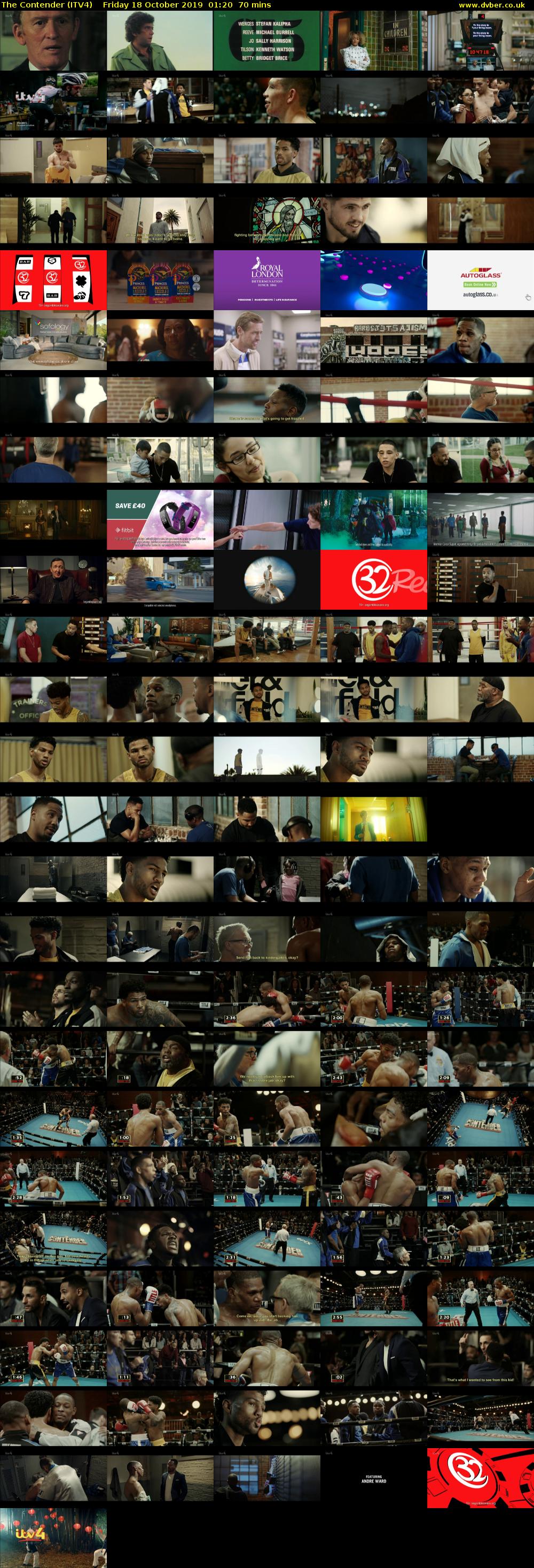 The Contender (ITV4) Friday 18 October 2019 01:20 - 02:30