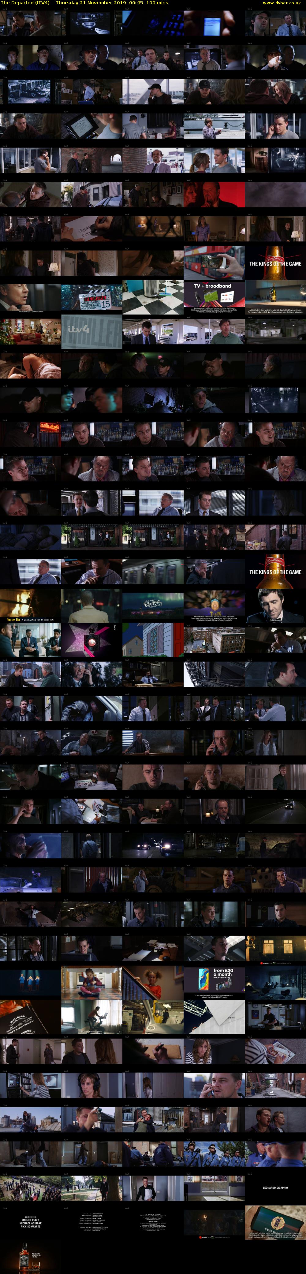 The Departed (ITV4) Thursday 21 November 2019 00:45 - 02:25
