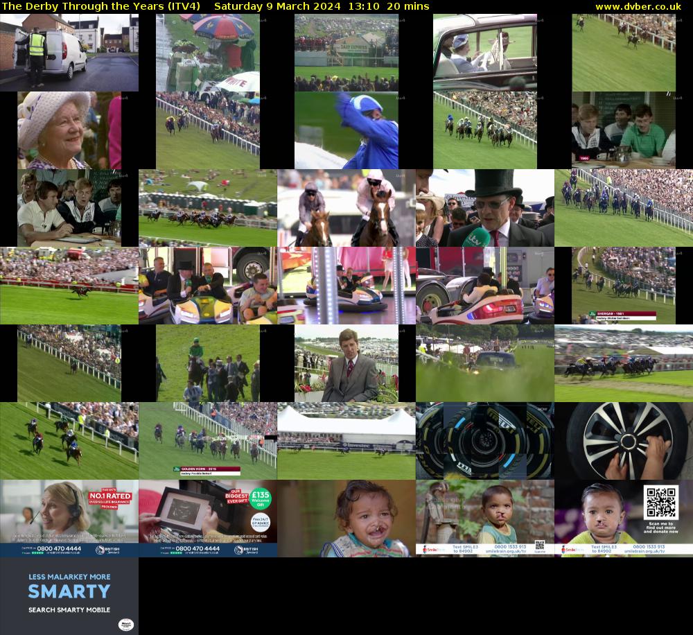 The Derby Through the Years (ITV4) Saturday 9 March 2024 13:10 - 13:30