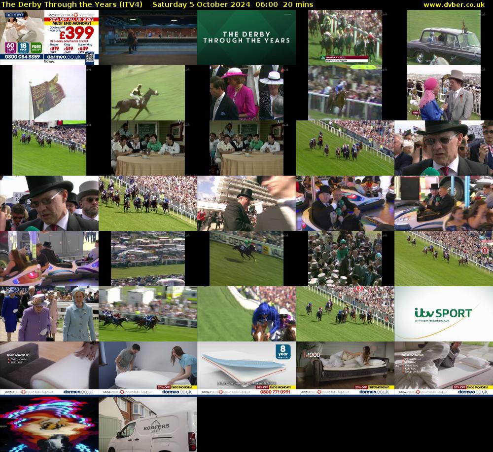 The Derby Through the Years (ITV4) Saturday 5 October 2024 06:00 - 06:20
