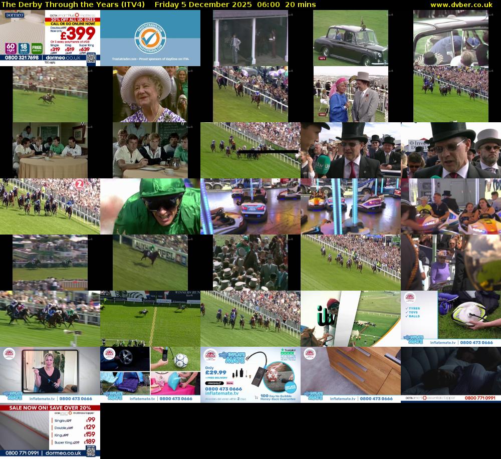 The Derby Through the Years (ITV4) Friday 5 December 2025 06:00 - 06:20