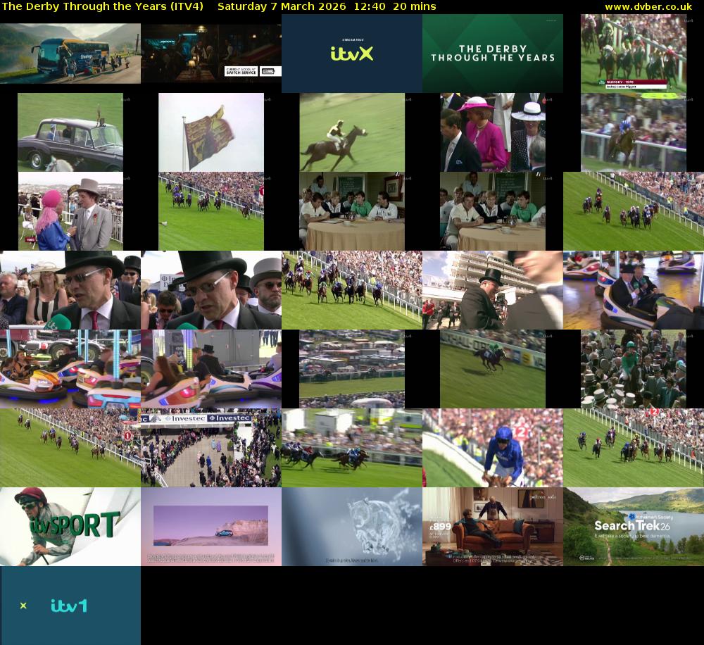 The Derby Through the Years (ITV4) Saturday 7 March 2026 12:40 - 13:00