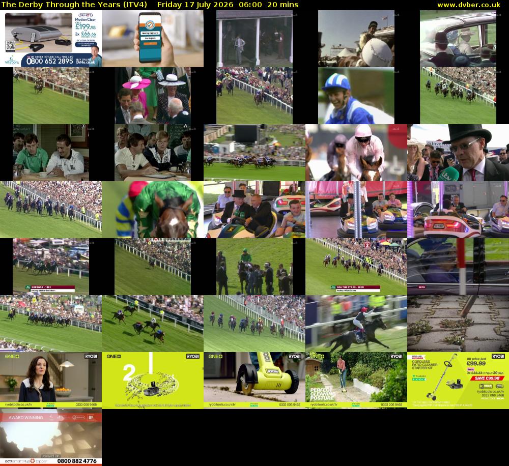 The Derby Through the Years (ITV4) Friday 17 July 2026 06:00 - 06:20