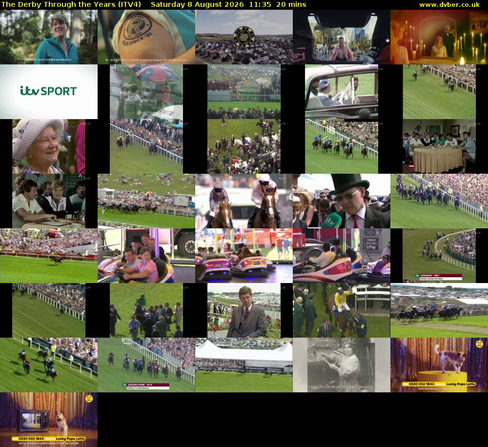 The Derby Through the Years (ITV4) Saturday 8 August 2026 11:35 - 11:55