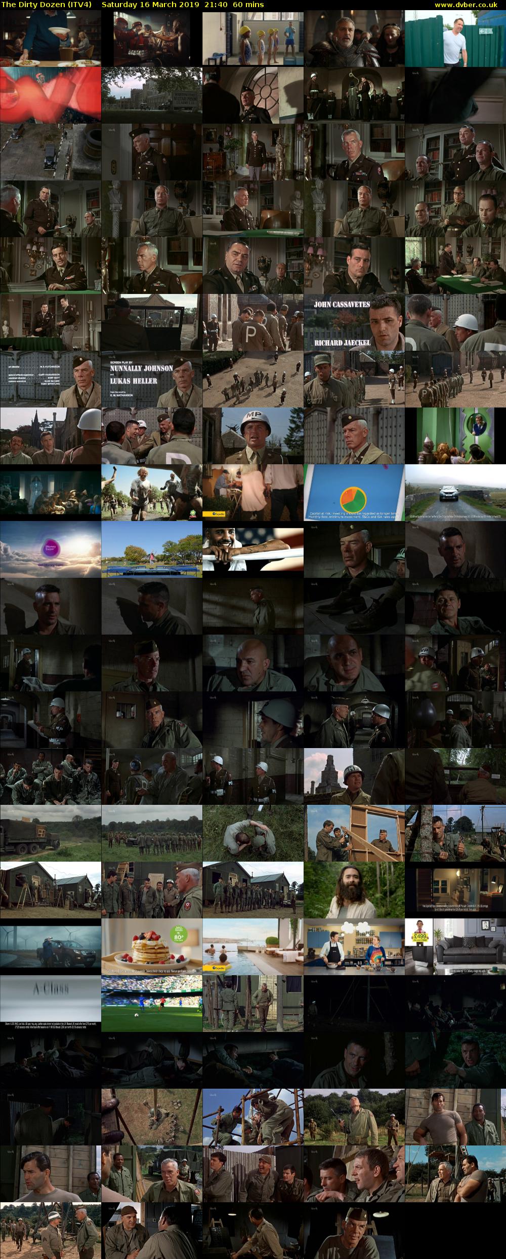 The Dirty Dozen (ITV4) Saturday 16 March 2019 21:40 - 22:40